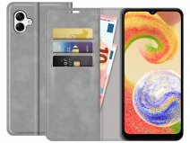 Just in Case Slim Wallet Case Grijs - Samsung Galaxy A04 hoesje