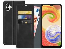 Just in Case Slim Wallet Case Zwart - Samsung Galaxy A04 hoesje