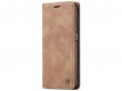 CaseMe Vintage BookCase Tan - Samsung Galaxy A04s hoesje