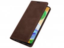 Just in Case Slim Wallet Case Bruin - Samsung Galaxy A04s hoesje