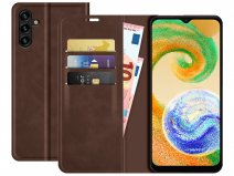 Just in Case Slim Wallet Case Bruin - Samsung Galaxy A04s hoesje