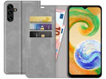 Just in Case Slim Wallet Case Grijs - Samsung Galaxy A04s hoesje