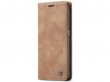 CaseMe Vintage BookCase Tan - Samsung Galaxy A14 5G hoesje