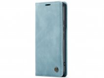 CaseMe Vintage BookCase Aqua - Samsung Galaxy A14 5G hoesje