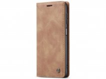 CaseMania Vintage Slim Bookcase Tan - Samsung Galaxy A14 5G hoesje