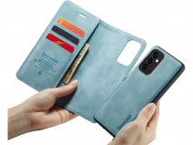 CaseMania 2in1 Magnetic Bookcase Aqua - Samsung Galaxy A18 Hoesje