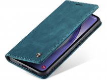 CaseMania Vintage Slim Bookcase Groen - Samsung Galaxy A18 hoesje