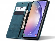 CaseMania Vintage Slim Bookcase Groen - Samsung Galaxy A18 hoesje