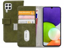 Mobilize Elite Walletbook Groen - Samsung Galaxy A22 4G hoesje