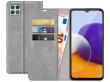 Just in Case Magnetic BookCase Grijs - Samsung Galaxy A22 5G hoesje