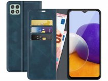 Just in Case Magnetic BookCase Blauw - Samsung Galaxy A22 5G hoesje