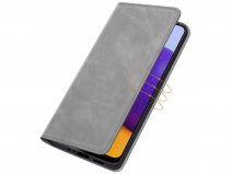 Just in Case Magnetic BookCase Grijs - Samsung Galaxy A22 5G hoesje