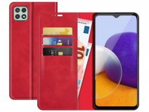 Just in Case Magnetic BookCase Rood - Samsung Galaxy A22 5G hoesje