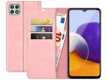 Just in Case Magnetic BookCase Roze - Samsung Galaxy A22 5G hoesje