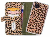 Mobilize 2in1 Magnet Zipper Case Green Leopard - Samsung Galaxy A22 5G hoesje