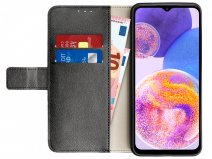 Just in Case Card Wallet Case Zwart - Samsung Galaxy A23 hoesje