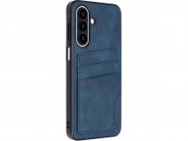 CaseMania Card Backcase Donkerblauw - Samsung Galaxy A27 Hoesje Pashouder