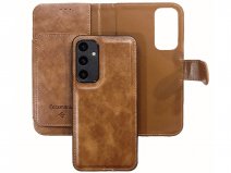 CaseMania 2in1 Magnetic XL Bookcase Bruin - Samsung Galaxy A27 Hoesje