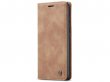CaseMe Vintage BookCase Tan - Samsung Galaxy A31 hoesje