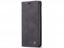 CaseMe Vintage BookCase Zwart - Samsung Galaxy A31 hoesje