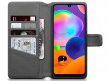 CaseBoutique Wallet Case Grijs Leer - Samsung Galaxy A31 hoesje