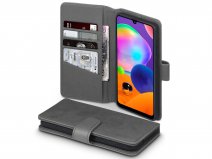 CaseBoutique Wallet Case Grijs Leer - Samsung Galaxy A31 hoesje