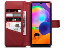CaseBoutique Wallet Case Rood Leer - Samsung Galaxy A31 hoesje