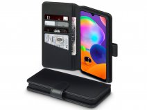 CaseBoutique Wallet Case Zwart Leer - Samsung Galaxy A31 hoesje