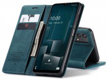 CaseMe Vintage BookCase Blauw - Samsung Galaxy A32 5G hoesje
