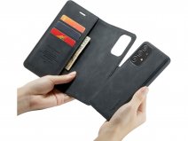 CaseMe 2in1 Magnetic Bookcase Zwart - Samsung Galaxy A33 Hoesje