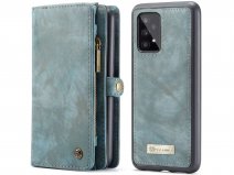 CaseMe 2in1 Wallet Ritsvak Case Blauw - Samsung Galaxy A33 5G Hoesje