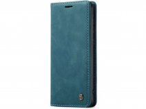 CaseMe Vintage BookCase Blauw - Samsung Galaxy A33 hoesje