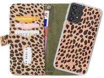 Mobilize 2in1 Zipper Case Green Leopard - Samsung Galaxy A33 hoesje