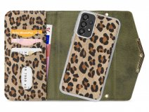 Mobilize 2in1 Clutch Case Green Leopard - Samsung Galaxy A33 Hoesje