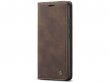 CaseMe Vintage BookCase Bruin - Samsung Galaxy A34 hoesje