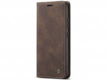 CaseMania Vintage Slim Bookcase Bruin - Samsung Galaxy A34 hoesje