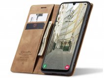 CaseMania Vintage Slim Bookcase Tan - Samsung Galaxy A34 hoesje