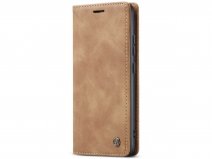 CaseMania Vintage Slim Bookcase Tan - Samsung Galaxy A34 hoesje