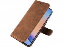 Just in Case Premium Wallet Folio Bruin - Samsung Galaxy A35 hoesje
