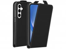 Accezz Flip Case Zwart - Samsung Galaxy A35 hoesje