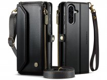 CaseMe Crossbody Wallet Ritsvak Case - Samsung Galaxy A36 Hoesje