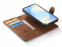 CaseMania 2in1 Bookcase Qi2 Cognac - Samsung Galaxy A37 Hoesje