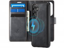 CaseMania 2in1 Bookcase Qi2 Zwart - Samsung Galaxy A37 Hoesje