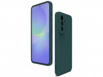 CaseMania Silicon Microfiber Case Donkergroen - Samsung Galaxy A37 hoesje