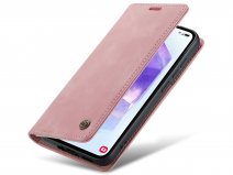 CaseMania Vintage Slim Bookcase Roze - Samsung Galaxy A37 hoesje