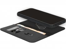 Mobiparts 2in1 Leather Folio Zwart - Samsung Galaxy A37 hoesje