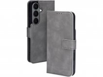 Mobiparts PU Leather Folio Grijs - Samsung Galaxy A37 hoesje