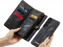 Solidenz 2in1 Wallet Ritsvak Case Zwart - Samsung Galaxy A37 Hoesje