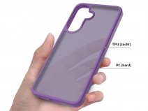 Solidenz Frosted Hybrid Case Paars - Samsung Galaxy A37 hoesje