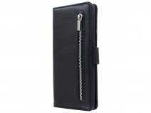Book Case met Ritsvakje Zwart - Samsung Galaxy A41 hoesje
